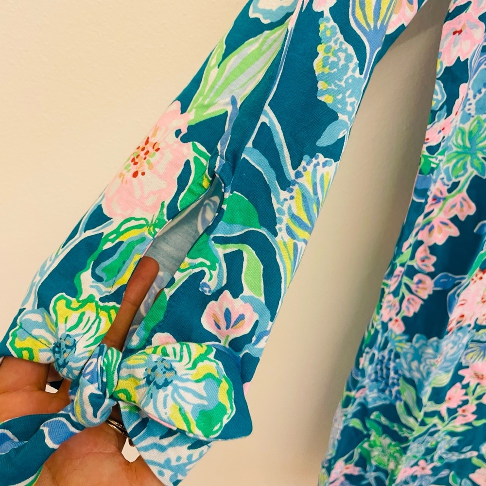 lidia boatneck dress in multi hot on the vine NEW LILLY PULITZER size M - Picture 4 of 5